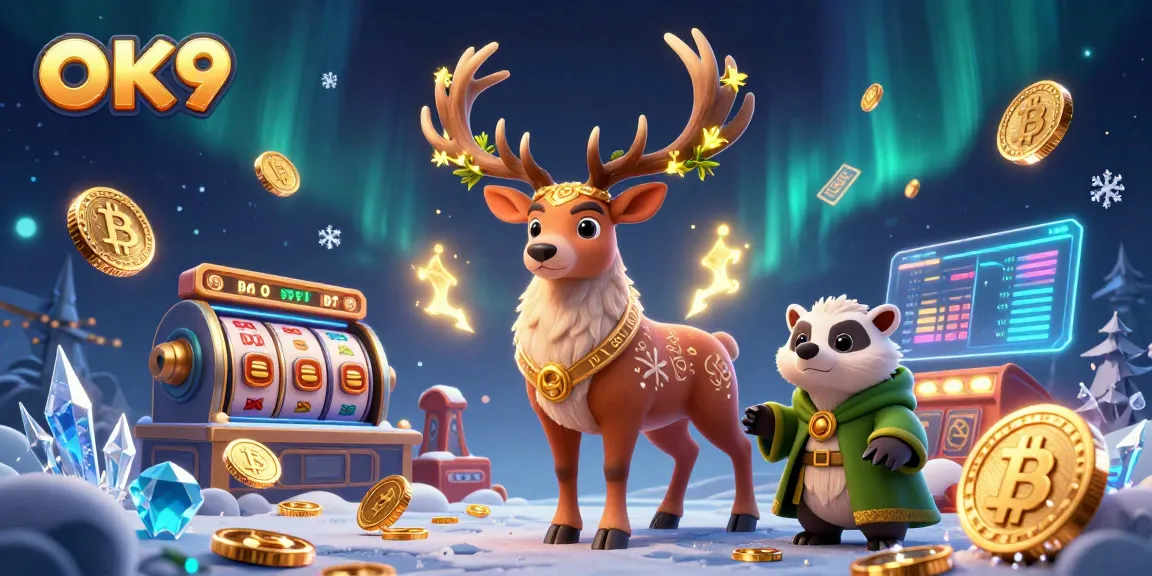 Win big at OK9 with a thrilling 3D casino scene filled with mystical characters and dynamic game elements.